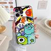 Anime M-monsters I-inc Phone Case Cool Black Silicone Soft For IPhone 16 15 14 13 12 11 X XR Plus Pro Max Plus