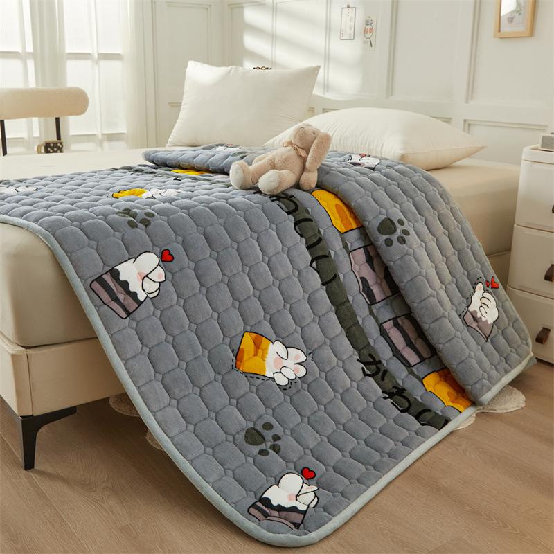 Novo colchão de veludo de leite farée velo dormitório estudante colchão acolchoado colchão macio anti-estático pilha almofada