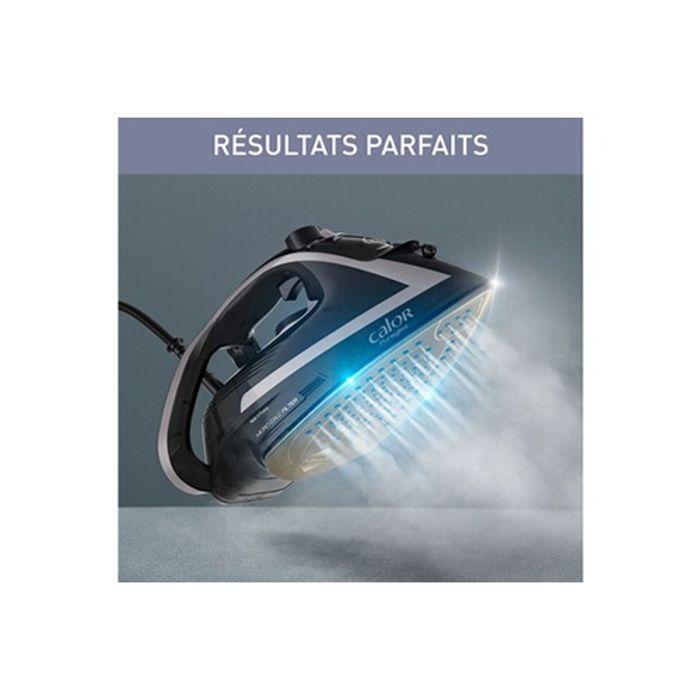 Calor, fer à repasser vapeur puregliss, 3000 w, débit vapeur 50g/min, fonction pressing 280 g/min, noir, fv8062c0