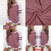 Usa Women Ladies Long Sleeve Casual Tops Shirt Fashion Crew Neck Blouse With Stylish New Design