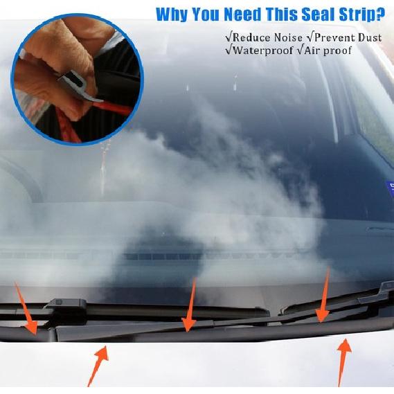 5.9ft For Nissan Rubber Car Front Windshield Panel Seal Strip Roof Moulding Trim