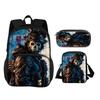 Call of Duty Round Front Bag Backpack Pen Bag shoulder Bag 3Pcs Set Print New Trendy Student Best School Companion