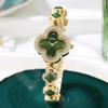 Lucky Clover Watch Niche Light Luxury Green Agate Bracelet Watch Quartz Ladies Watch