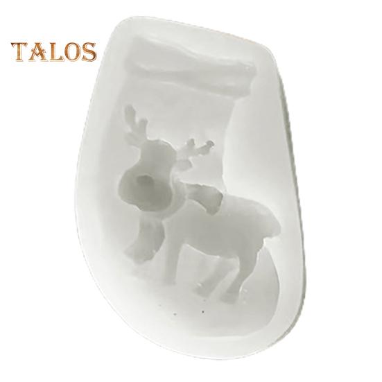 Baking Mold Easy Clean DIY Silica Gel Durable Xmas Cake Cupcake Decoration Mold for Kitchen