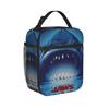 Jaws Movie Lunch Bag Casual Lunch Box Outdoor Picnic Portable Tote Food Bags For Men Oxford Custom Cooler Bag