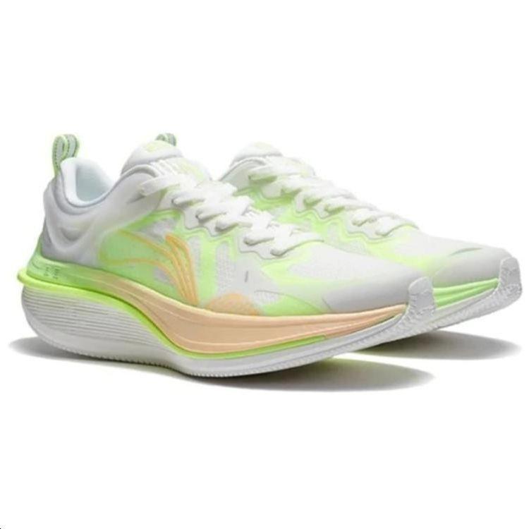 New LINING WuShi 5S 2.0 Running Shoes Men Low Top White/Cyan/Orange ARSS011-5