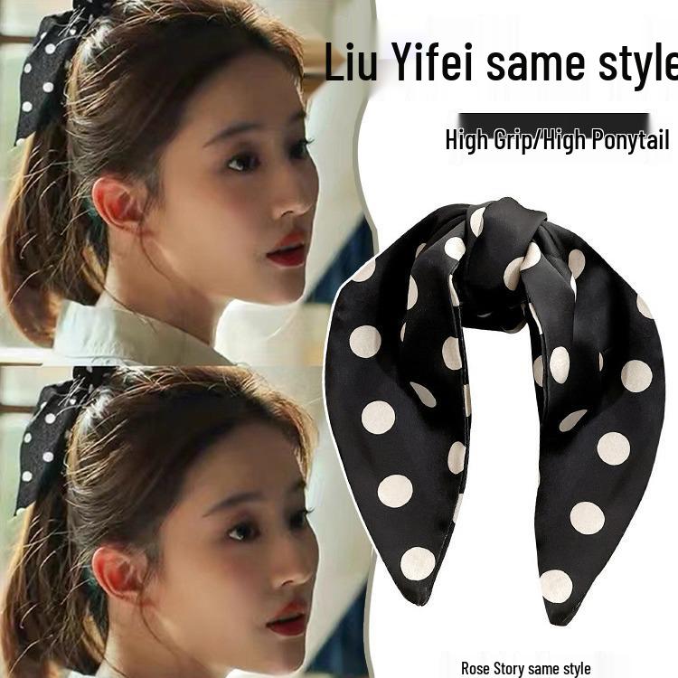 Liu Yifei Rose-Themed Bow Claw Clip for Women 2024
