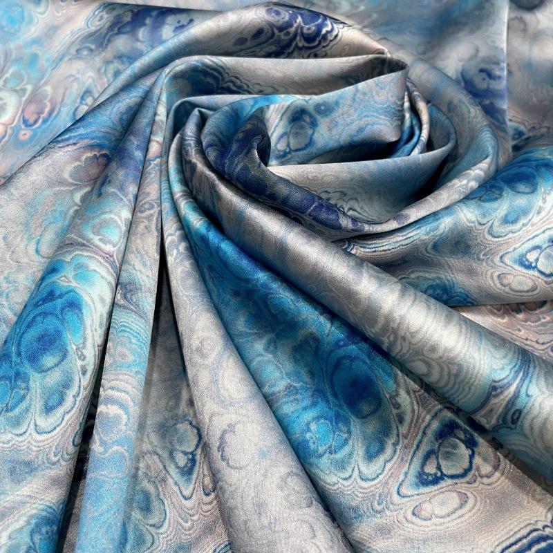 19mm 108cm  Fabric Silk with Floral Print Silk Satin Fabric Printed