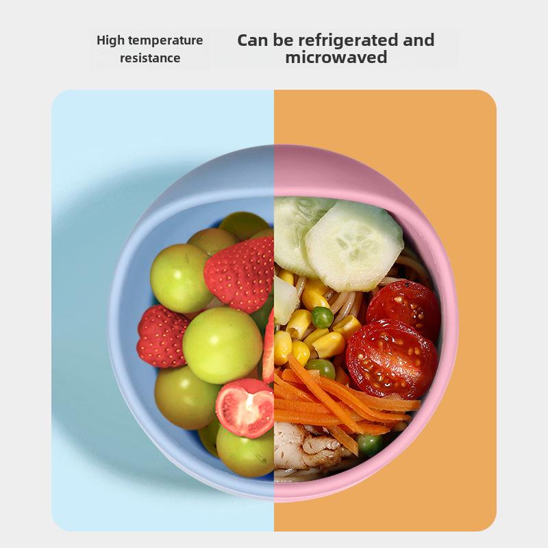 Children's Silicone Suction Meal Tray & Bowl Set