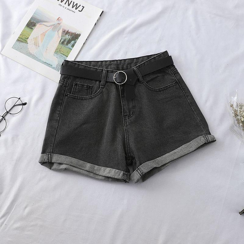 Fashion Women Denim Shorts Crimping High Waist Wide Leg Slim Summer Jeans Shorts Girls Sexy Shorts Pants