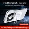 Frameless for Magsafe Magnetic Phone Case Huawei Mate 60 70 80 Pro Max + Lens Stand Holder Transparent Protective Back Cover