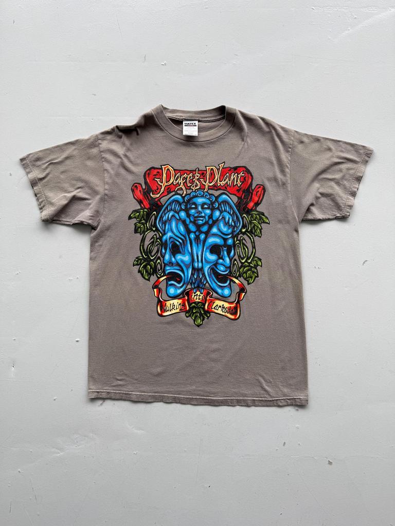 Light Brown Page Plant 90's Vintage Graphic Band T-Shirt - XL
