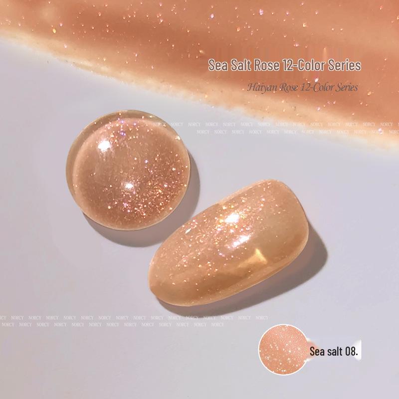 2025 Versatile Iridescent Pearlescent Glitter Nail Gel - High Density Super Sparkle for Nail Art