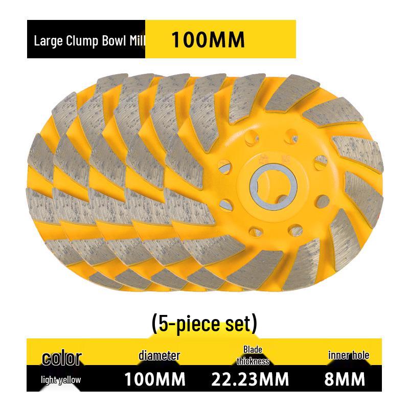 Diamond Grinding Disc for Angle Grinders - Marble, Stone, Concrete, and Cement Edging and Sanding Wheel