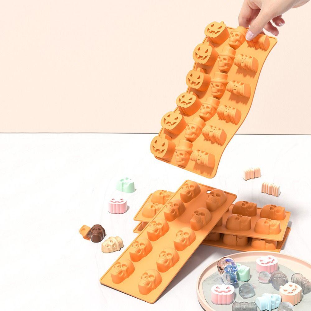 Non-Stick Mousse Cake Mold Silicone Baking Mold Halloween Chocolate Mould  Soap