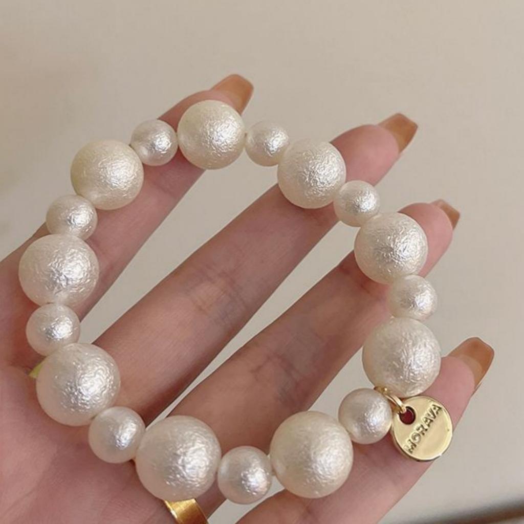 1PC Temperament, Pearl, Hair Ring, Simple, Fashion, Leather Band, Headband, High Elasticity, Female, Tie Head, Hair Rope, Hair J