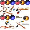 Faszinierendes 3-Farben-Blinkendes Rotierendes LED-Licht für 1/10 RC-Modellautos mit Aluminiumlegierungsbasis