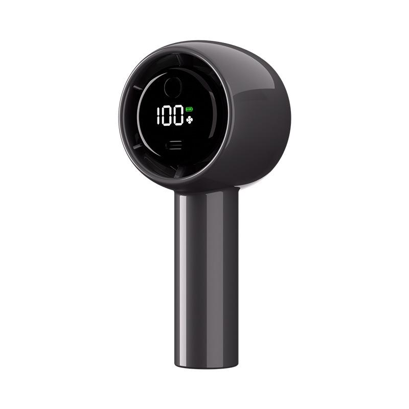 2026 Portable USB Rechargeable Handheld Mini Hurricane Fan with Digital Display 2026 Brushless Motor Premium Model