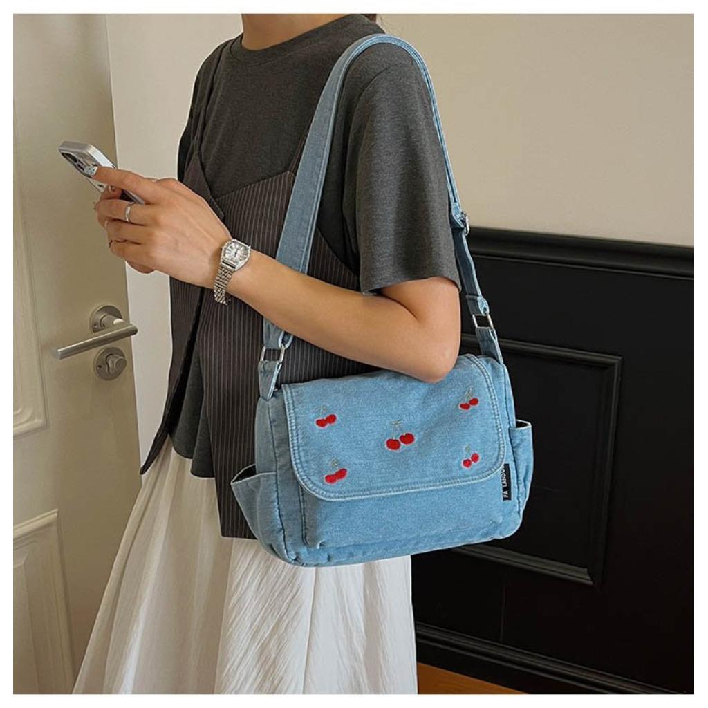 Xeie Thuk Crossbody Bag Women Faux leather Multi Pocket Daily Commute