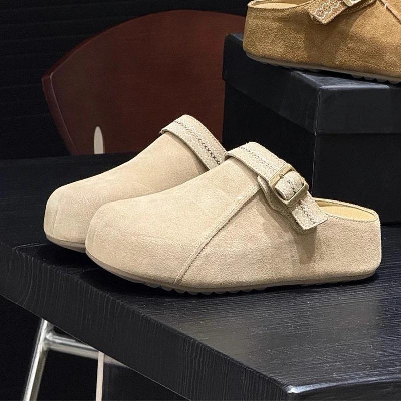 Fashion Platform Women Slippers Flats Casual Slingback Mules Shoes Fashion Dress Sandals Summer 2025 New Designer Sport Mujer Zapatos