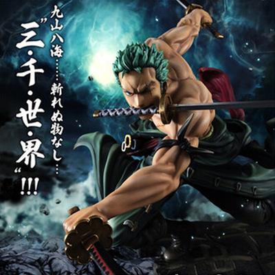 One Piece Roronoa Zoro 10cm Anime Actiefiguur - Drie-Blads Sa-Maximum Manga Beeld Model voor Verzamelaars En Kinderen