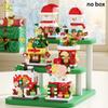 HUIQIBAO MOC Christmas Santa Claus House Building Blocks City Snow Man Candy Home Xmas Tree Brick Set Toy for Children Kids Gift