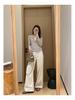 Da Ding's BC White Cow Dual Linen Cotton Wide-Leg Pants - Summer Relaxed Old Money Jeans