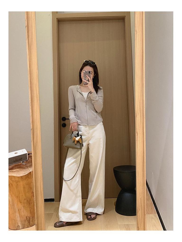 Da Ding's BC White Cow Dual Linen Cotton Wide-Leg Pants - Summer Relaxed Old Money Jeans