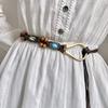 Bohemian Waist Belt Alloy Buckle Shell Waist Chain Women Waist Rope Decoration Dress Accessories Waistband