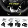 Car Steering Wheel Emblem Sticker Interior Badge Decoration for Mercedes Benz W166 W206 W177 W176 W211 W212 W213 GLA GLC