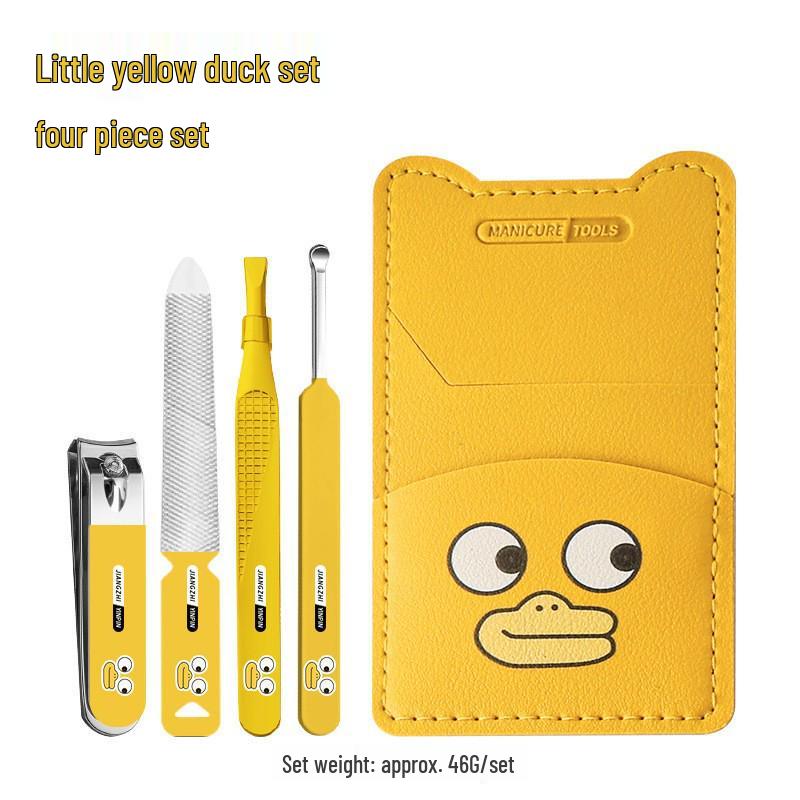 Cartoon Nail Clipper Set for Kids – Anti-splash Stainless Steel Clippers and Pedicure Tools