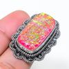 Natural Pink Triplet Opal 925 Sterling Silver Jewelry Ring Size 7.5 AR-17070