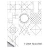 Película adhesiva para azulejos, 28 estilos a elegir, para azulejos/suelo en la cocina, protector contra salpicaduras, papel tapiz artístico para suelo, calcomanías de pared