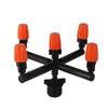Orange Adjustable Atomizing Nozzle Kit 4/5/6/7-Heads Micro-Sprayer 4/7mm Hose Ground Rod Anti-drip Device Micro-Sprinkler 10Sets