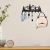 Wrought Iron Wall Hook Rack for Keys and Home Decor