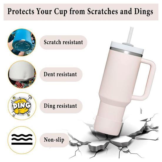 Silicone Cup Cover Anti-Slip Heat Insulation Sleeve for Water Bottle Personalized Drink Sleeve Sports Cup Accessories