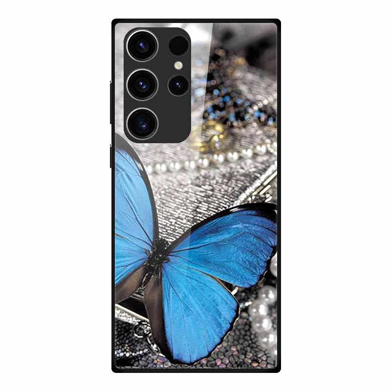 Phone Case For Samsung S23 Ultra Back Cover Case Tempered Glass Soft Funda For Samsung Galaxy S23 Plus Case S 23 + Ultra Coque