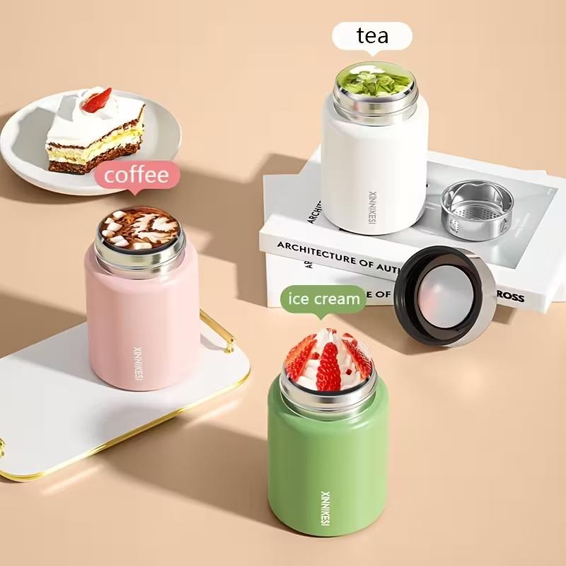 230ml Mini Tazza Termica in Acciaio Inossidabile 316 Borraccia Sottovuoto Portatile alla Moda da Tasca per Caffè Tè Borraccia Termica Tumbler