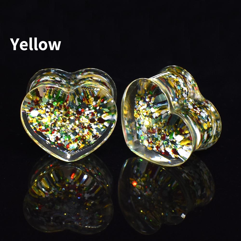 Jauges d'oreille à paillettes scintillantes de 6 à 30mm, bouchons tunnels, extenseurs, bijoux pour le corps