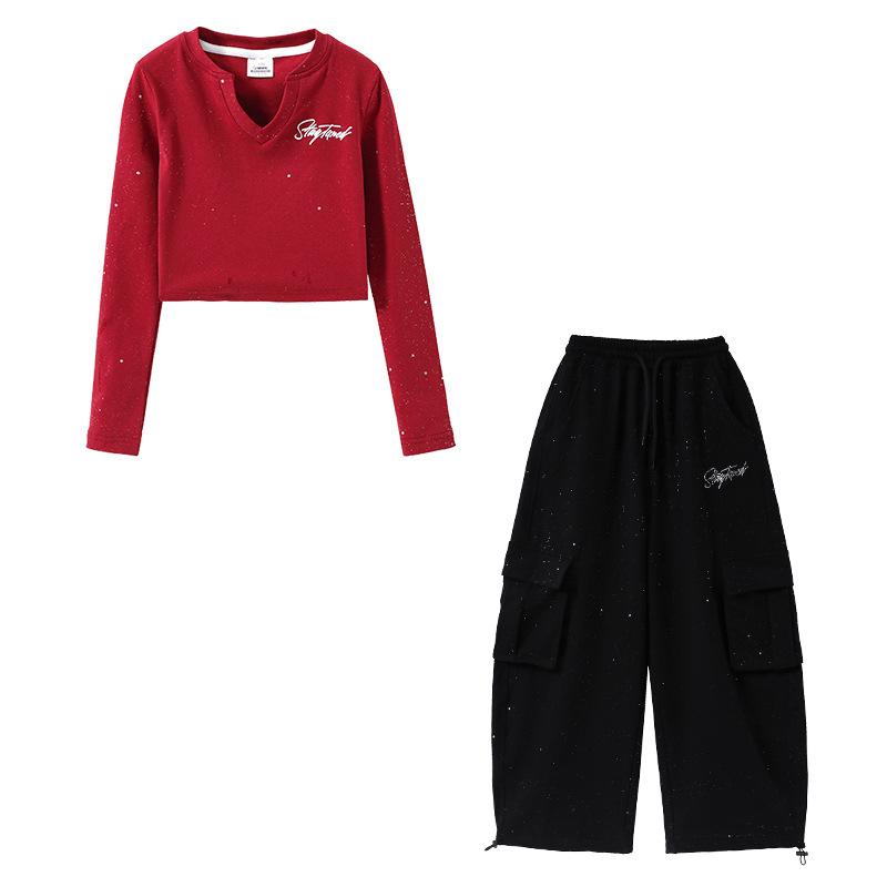 Children's Street Dance Jazz Dance Clothing Girls' Trendy Runway Fashion Clothing Women's Troupe Cool Jazz Children's Performance Clothing