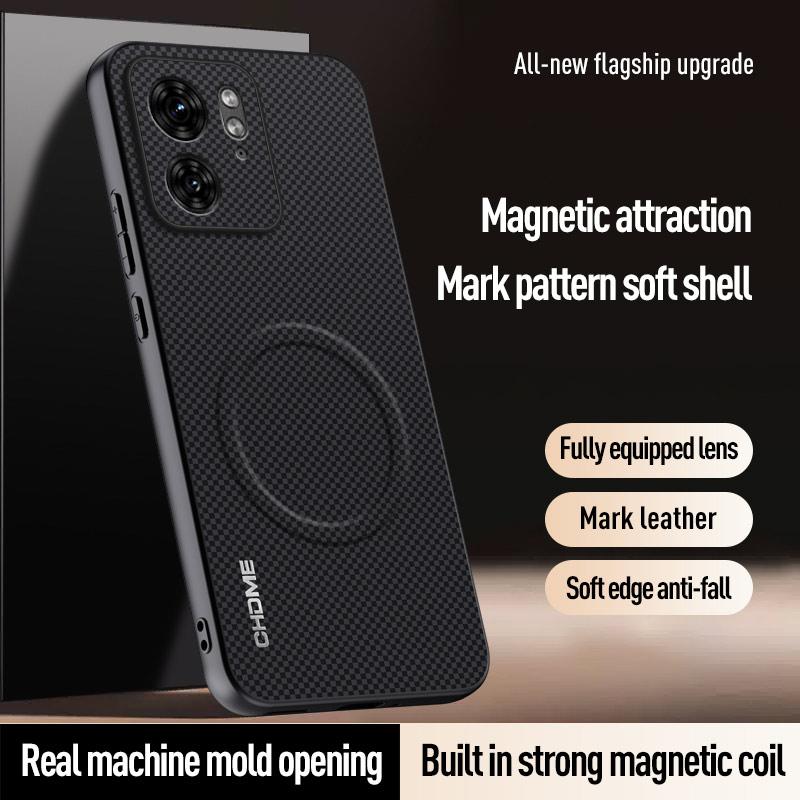 Case For Phone Yulin-003 Light/Black/Blue Car Magnetic Case For Motorola Moto Edge 40 Neo Pro Edge40 Pro 5G Silicone Shockproof Protective Back Phone Cover Coque
