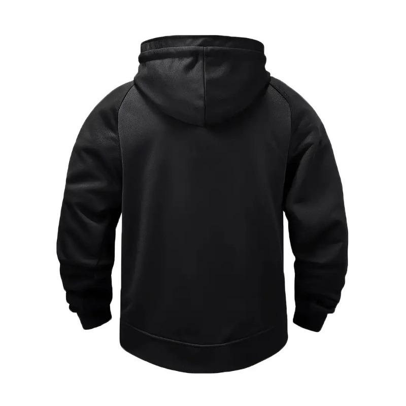 Men S Solid Color Hooded Sweatshirt Casual Loose Long Sleeve