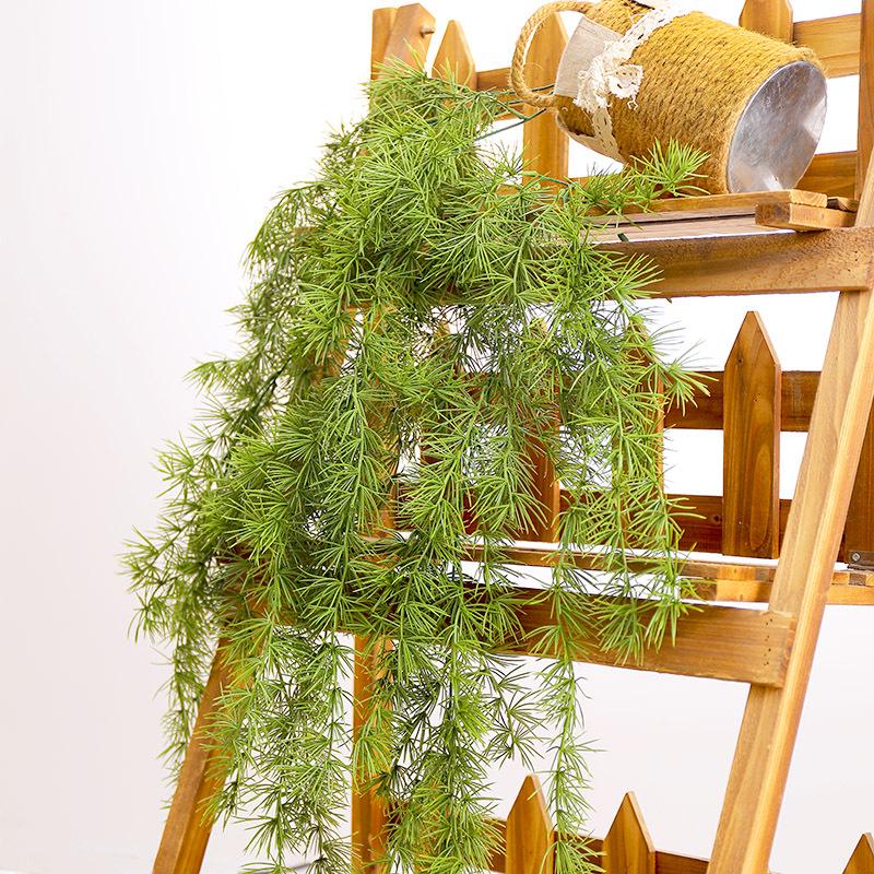 Nordic Artificial Cypress Pine Rattan Wall Hanging for Home and Wedding Décor
