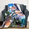 Genshin Impact Poster Print Flannel Blanket High Quality Warm Comfortable Cover for All Seasons Perfect for Gifts Home Decor
