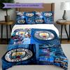 3pcs Duvet Cover Set (1*Duvet Cover + 2*Pillowcase, Without Core),Manchester City FC Print Bedding Set, Bedroom Decor, All‑Season, Birthday Gift