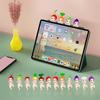 12Pcs Holding Chin Angel Doll Fruit Animal Headgear Angel Figurine PVC Cartoon Angel Figure Bookshelf Desktop Decoration Ornament
