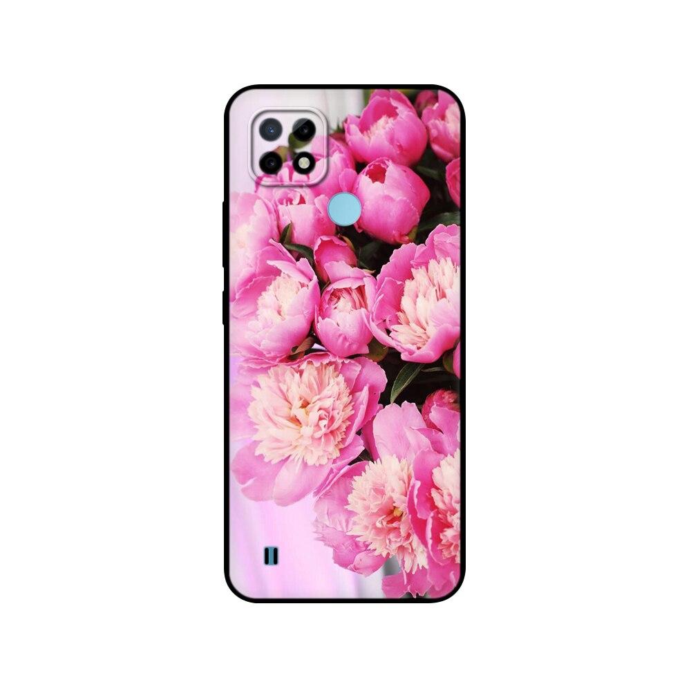 For Realme C21 Case Silicon Back For OPPO RealmeC21 C 21 Phone Covers 6.5" Funda RMX3201 Bumper Capa Etui Soft Black Tpu Case