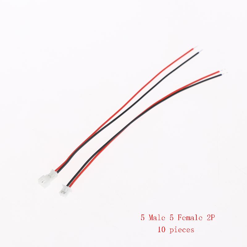 10 Stück Mini Micro JST Stecker 1,25 mm Kabel mit 2/3/4/5/6 Pin Stecker Buchse 100 mm Set Für Elektronische Komponenten