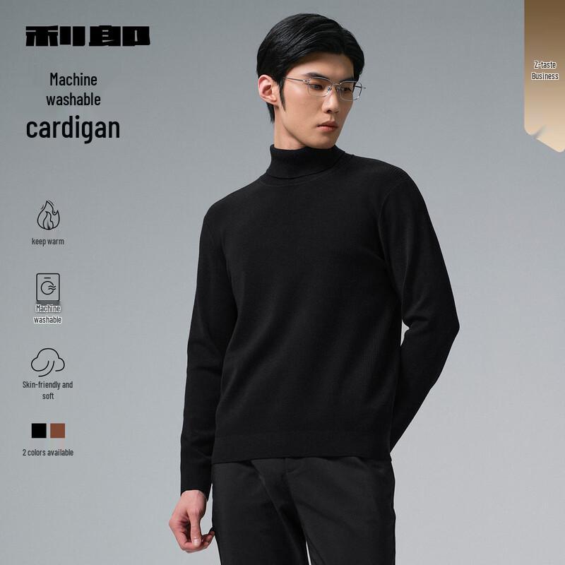 Lilang Men s Machine Washable Turtleneck Wool Sweater 3XL