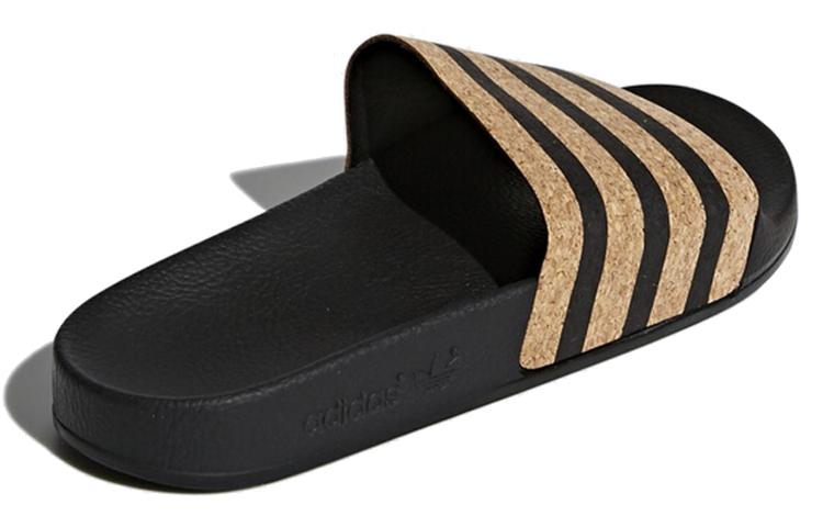 adidas Adilette pour femme 'Black Cork' Femme CQ2237